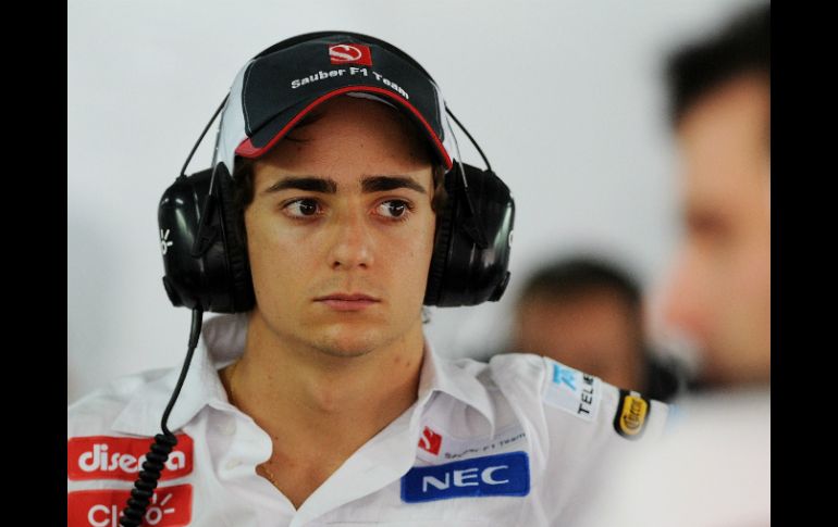 Esteban Gutiérrez mostró su satisfacción por la experiencia en los primeros libres del GP de India. AFP  /