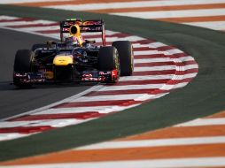 Mark Webber, de Red Bull, durante la sesión de calificación del Gran Premio de la F1 en India. REUTERS  /