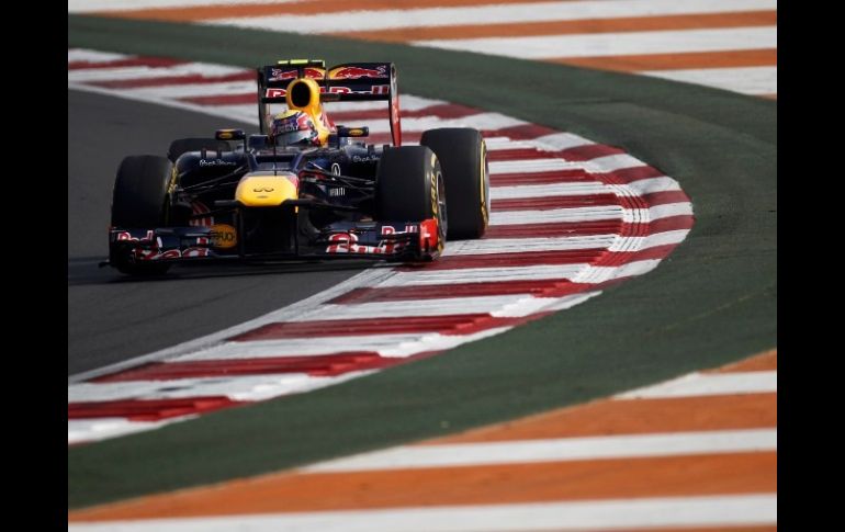 Mark Webber, de Red Bull, durante la sesión de calificación del Gran Premio de la F1 en India. REUTERS  /