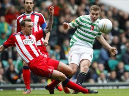 Apesar de haber luchado por el balón, el Celtic no pudo anotar ante el Kilmarnock . REUTERS  /