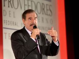 Vicente Fox subrayó que el parto del principio que no cada joven o cada persona se va a volver loca por consumir droga. ARCHIVO  /