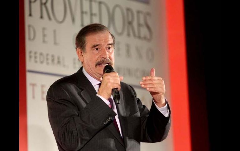 Vicente Fox subrayó que el parto del principio que no cada joven o cada persona se va a volver loca por consumir droga. ARCHIVO  /