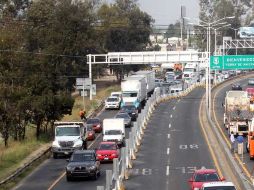 Serán seis semanas las que se mantendrán sólo dos carriles de circulación por sentido, en Periférico Sur a la altura de El Mante.  /