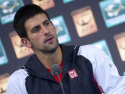 Djokovic afirmó que ha pensando en los grandes torneos y ha tratado de regular el esfuerzo para guardar fuerzas hasta el final. AFP  /