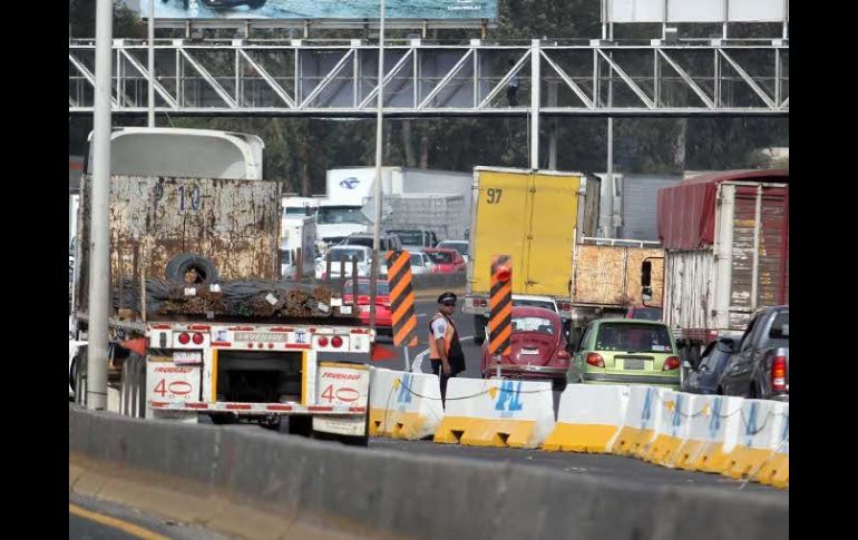 La presencia de elementos viales se mantiene en 45 agentes, que cubrieron puntos alejados a la zona de obra. ARCHIVO  /