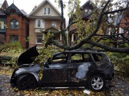 Estragos del paso de ''Sandy'' por Toronto, Canadá. REUTERS  /