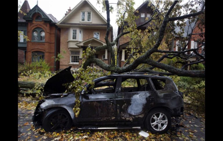 Estragos del paso de ''Sandy'' por Toronto, Canadá. REUTERS  /