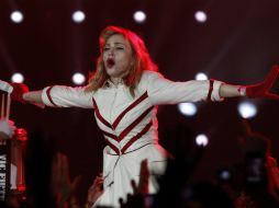 Madonna promociona su gira MDNA que llegará a México el 24 de noviembre. AP  /