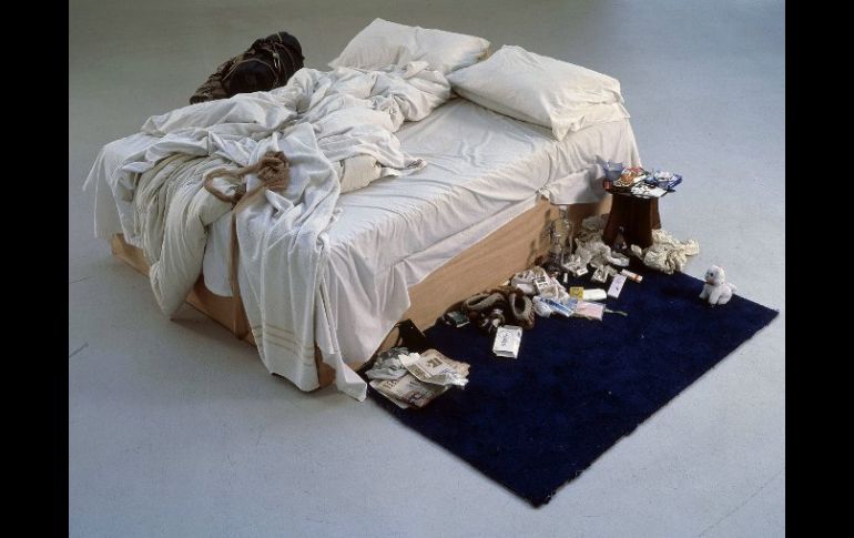 ''My Bed'' de Tracy Emin presenta una visión fuera de toda privacidad. EFE  /