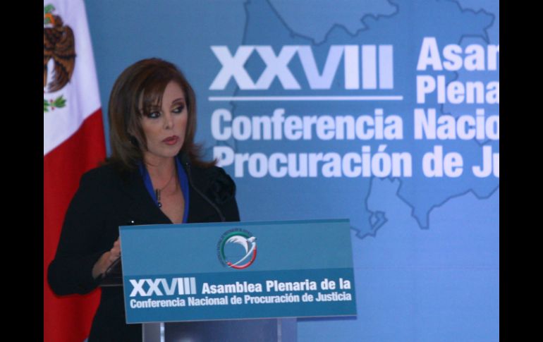 Morales, durante la XXVIII Asamblea Plenaria de la Conferencia Nacional de Procuradores de Justicia. NTX  /