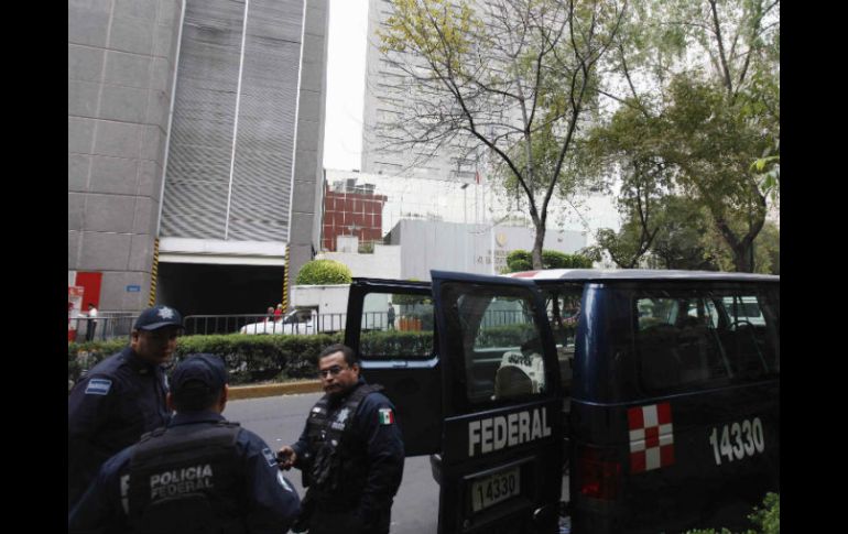 La Policía Federal mexicana despliega un fuerte dispositivo en la zona donde realiza la reunión Ministros de finanzas. REUTERS  /