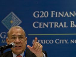 El Secretario General de la Organización para la Cooperación y el Desarrollo Económico, José Angel Gurría. XINHUA  /