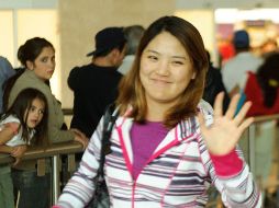 La coreana So-Yeon Ryu a su llegada al aeropuerto de Guadalajara.  /