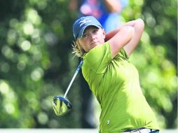 Con ritmo. La estadounidense Stacy Lewis llega a suelo tapatío tras ganar el Mizuno Classic, en Japón, la semana pasada. MEXSPORT  /