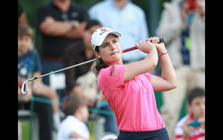 En la imagen la golfista, Lorena Ochoa, anfitriona del torneo.  /