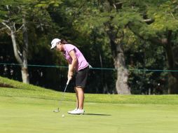 Candie Kung (foto), junto a Michelle Wie y Angela Stanford ya iniciaron su recorrido por el campo.  /