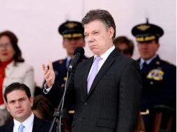 Juan Manuel Santos se mostró complacido por la suspensión del requisito de visado. EFE  /