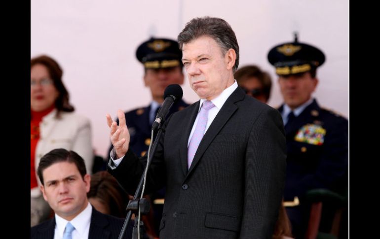 Juan Manuel Santos se mostró complacido por la suspensión del requisito de visado. EFE  /