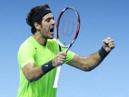 Del Potro señala que los otros tenistas clasificados son los favoritos para llevarse la Copa de Maestros. AP  /