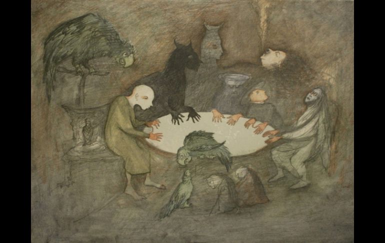 ''Sceance'', pintura de Leonora Carrington. ARCHIVO  /