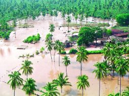 Más de tres mil viviendas están inundadas debido a las lluvias registradas en los dos últimos días. ARCHIVO  /