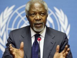 Kofi Annan además habló acerca de otros temas importantes en México, sobre todo de la transparencia gubernamental. ARCHIVO  /