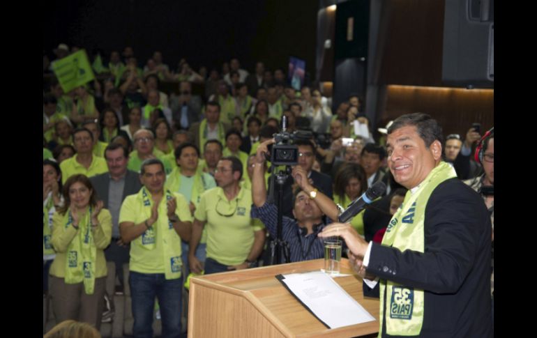 El presidente de Ecuador, Rafael Correa, registró de forma oficial su candidatura. REUTERS  /