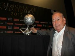 El francés Just Fontaine ofreció una conferencia de prensa, previa a la Ceremonia de Investidura 2012. NOTIMEX  /