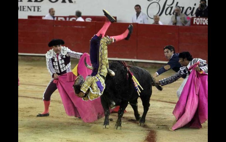 Diego Silveti sufrió la cornada en la corrida del domingo pasado en la Nuevo Progreso.  /