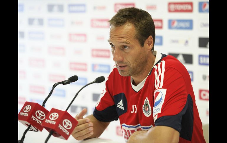 Van't Schip se mostró confiado de cara al primer partido que disputará Chivas en la Liguilla.  /