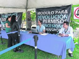 Los dos módulos son vecinos. Están instalados afuera del edificio de la Secretaría de Vialidad, en Circunvalación y Alcalde.  /