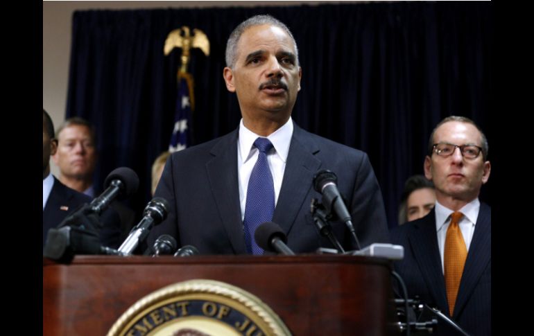 El secretario de Justicia de Estados Unidos, Eric Holder, abordó el tema de Petraeus en una rueda de prensa en Nueva Orleans. REUTERS  /