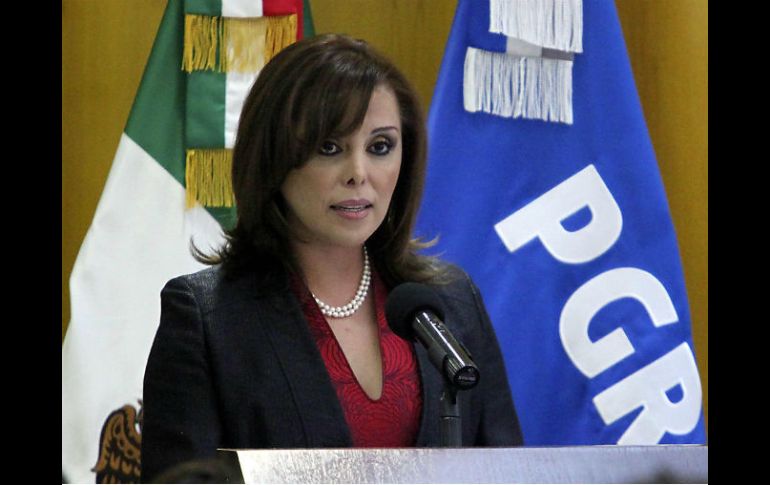 Imagen de Marisela Morales, titular de la PGR. ARCHIVO  /