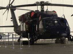 Imagen de uno de los helicópteros Black Hawk que EU ha entregado a México. ARCHIVO  /