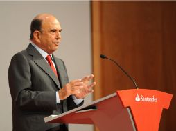 El presidente del Banco Santander, Emilio Botín. NTX  /