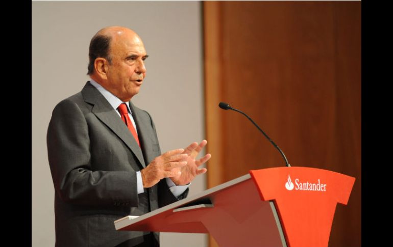 El presidente del Banco Santander, Emilio Botín. NTX  /