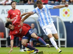 El Málaga sigue sin ganar desde que derrotó al Valladolid (20 de octubre); suma sólo dos puntos de los últimos 12 posibles. AFP  /