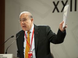 José Ángel Gurria asiste a la Cumbre Iberoamericana 2012 en Cádiz, España. XINHUA  /