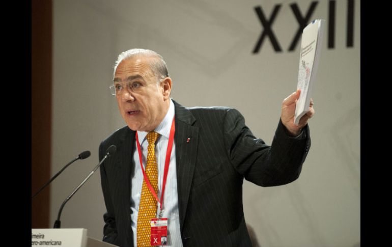 José Ángel Gurria asiste a la Cumbre Iberoamericana 2012 en Cádiz, España. XINHUA  /