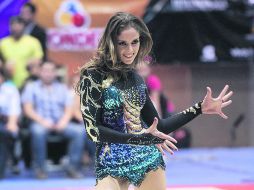 CONSENTIDA. La tapatía Cynthia Váldez fue la gimnasta más ovacionada.  /