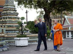 Obama durante su visita en Tailandia. AP  /