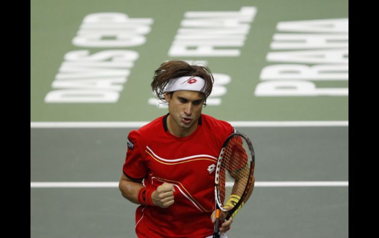 Ferrer deja así la eliminatoria para el último partido que deben disputar Nicolás Almagro y Radek Stepanek. AP  /