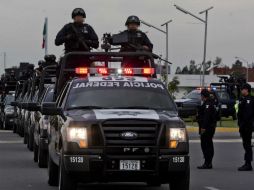 Es la primera vez que policías federales participen en el desfile. ARCHIVO  /