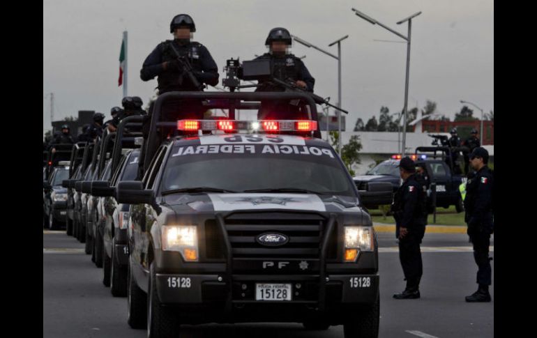 Es la primera vez que policías federales participen en el desfile. ARCHIVO  /