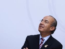 Felipe Calderón hizo un llamado para continuar con el legado revolucionario pero con la prevalecía del Estado de Derecho. ARCHIVO  /