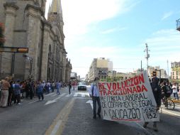 Tras unos minutos de manifestarse en el punto, los quejosos se retiraron.  /