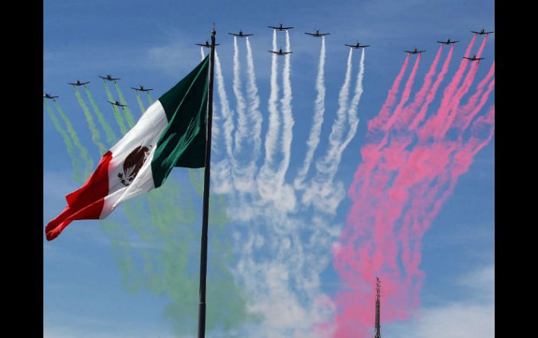 Imagen de actividades aéreas realizadas por militares en DF. NTX  /