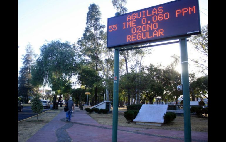 La red de monitoreo cuenta con nueve estaciones distribuidas en la Zona Metropolitana de Guadalajara. ARCHIVO  /