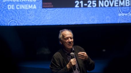 Herzog mostró su mejor cara ante el auditorio. EFE  /