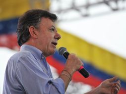 El presidente de Colombia, Juan Manuel Santos, analiza los recursos que da la Corte Internacional para saber que acción tomará. XINHUA  /